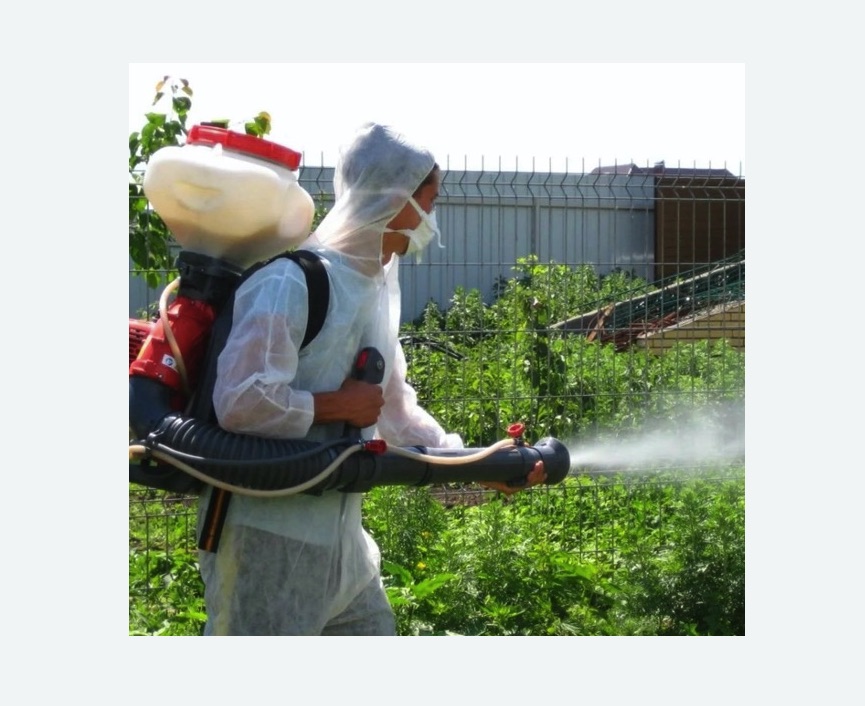 Акарицидная обработка территории в Янауле